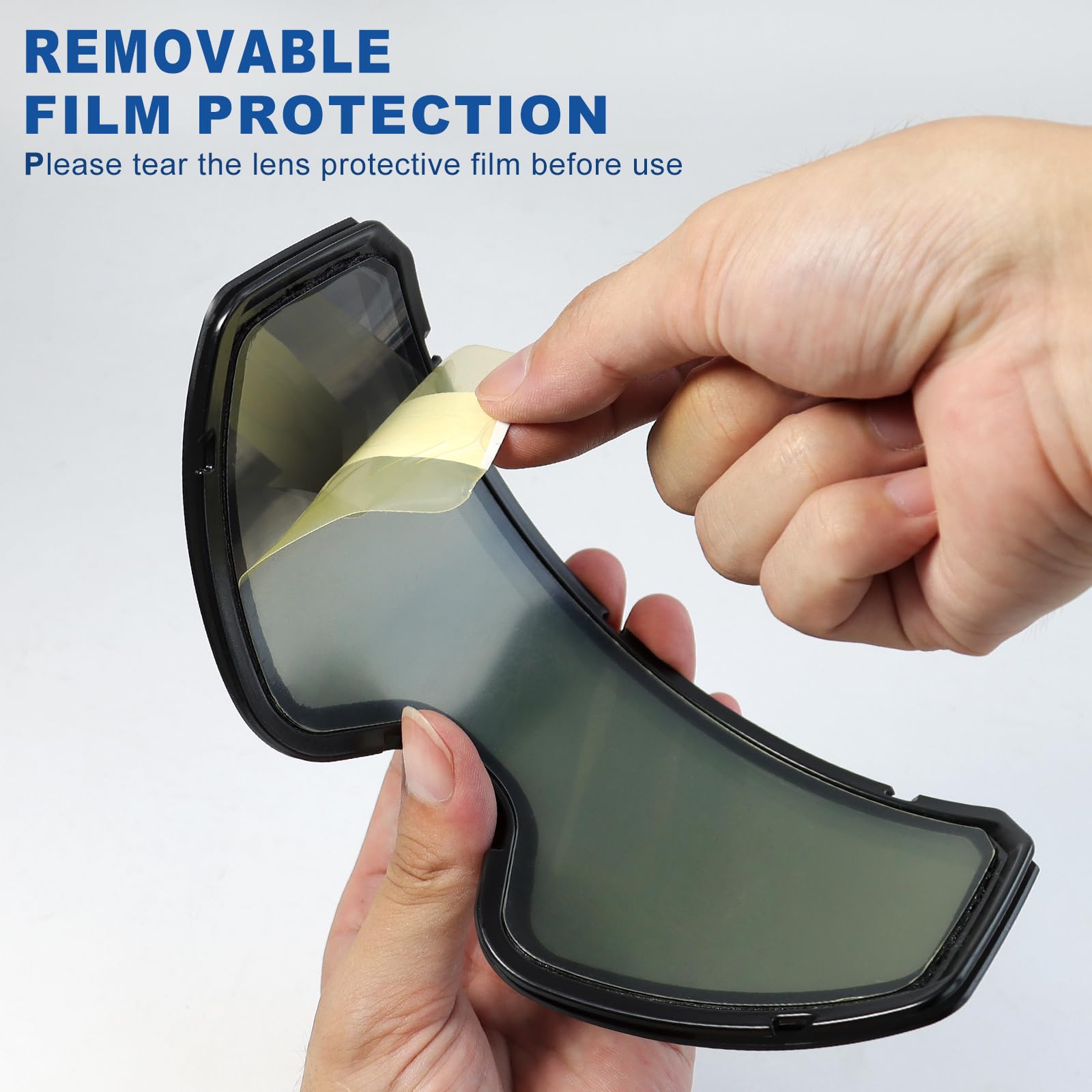 SPOSUNE side profile illustrating flexible TPU frame and ventilation