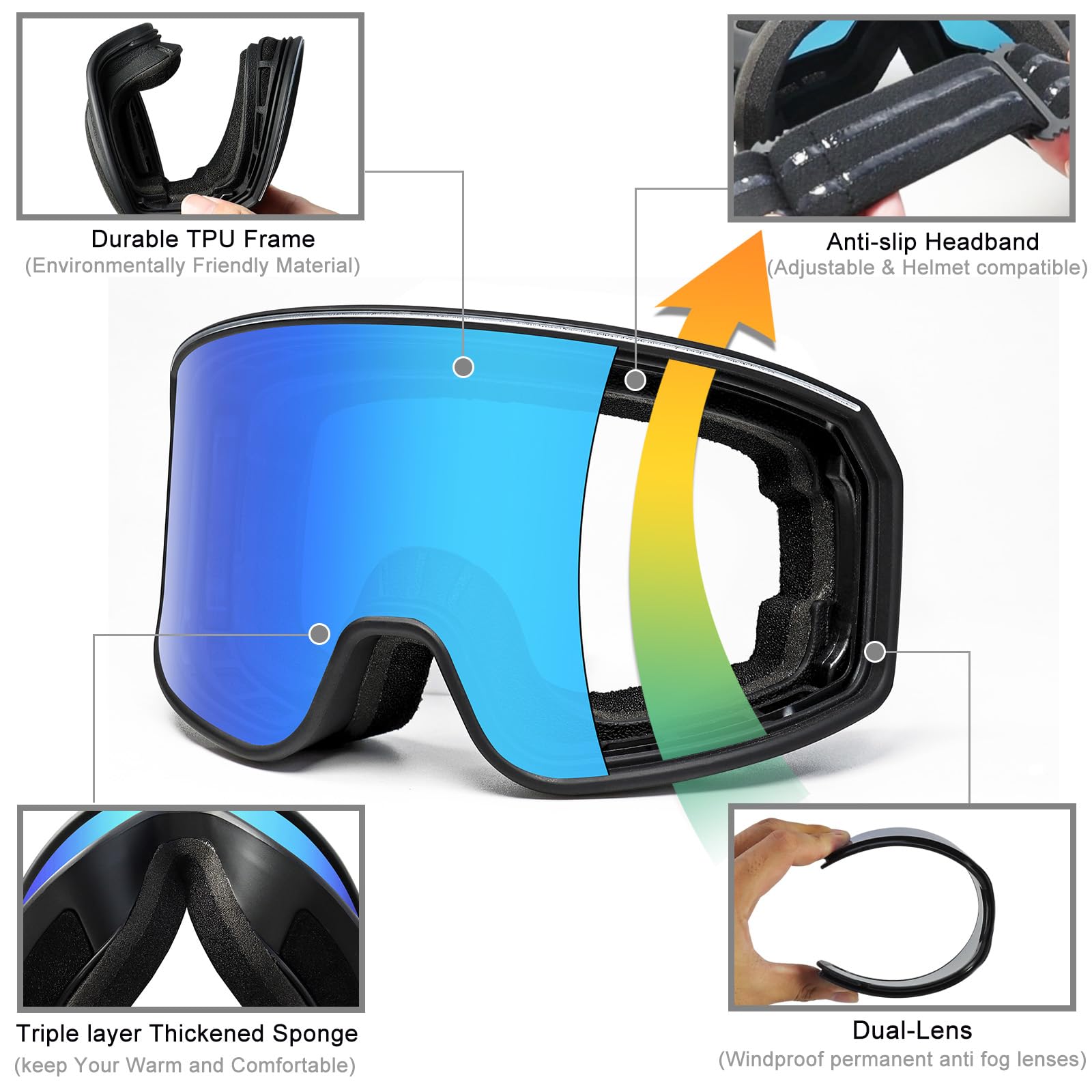 SPOSUNE strap and helmet compatibility showing secure fit for safety