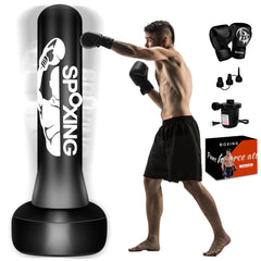 SPOXING front view of 70-inch bag showing durable design and stable training benefit
