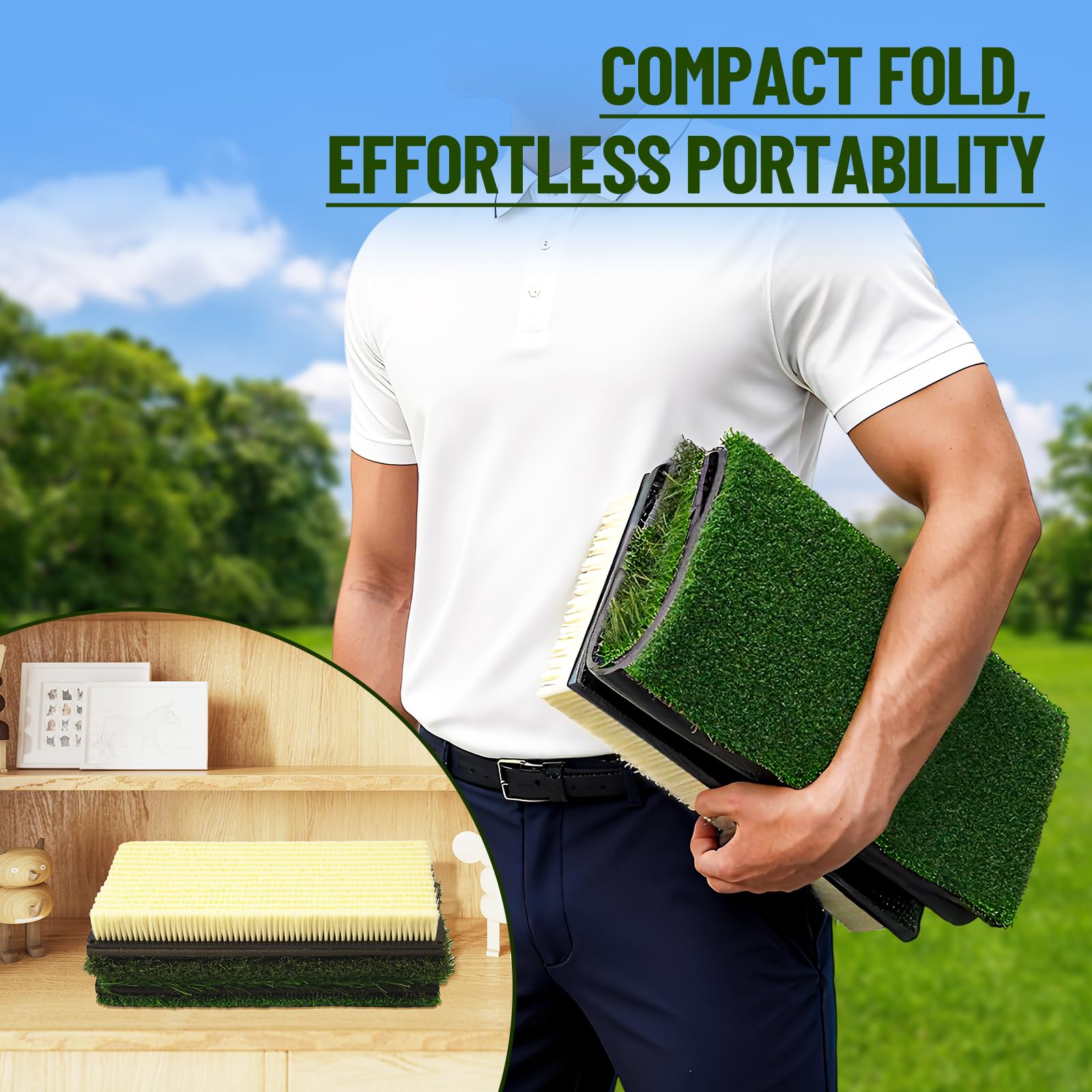 SPOYNAL mat folded for storage highlighting compact roll-up convenience