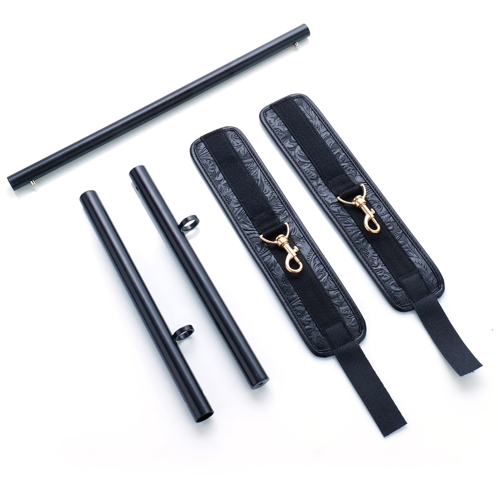 Spreader Bar detail of adjustable width mechanism showing sturdy locking for safety