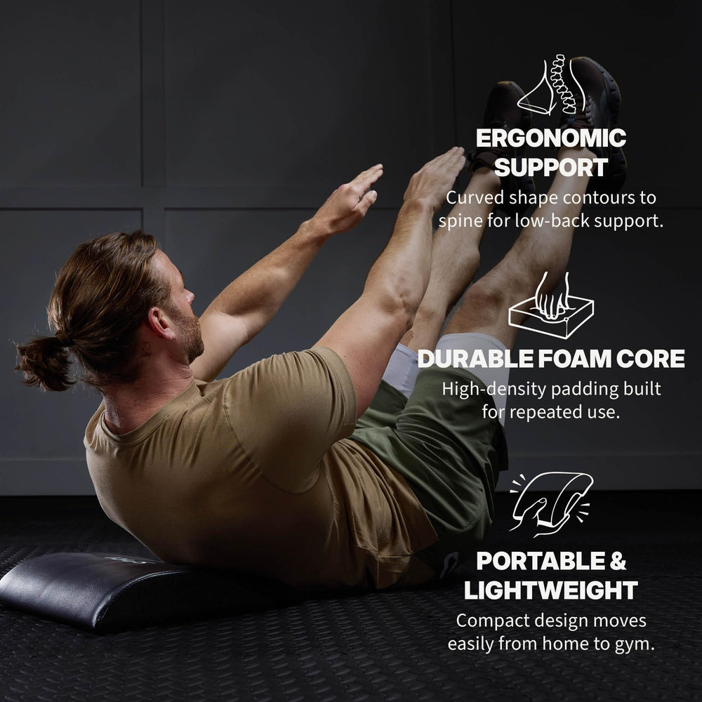 SPRI Ab Mat close-up of firm foam texture providing stable core support