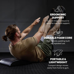 SPRI Ab Mat close-up of firm foam texture providing stable core support