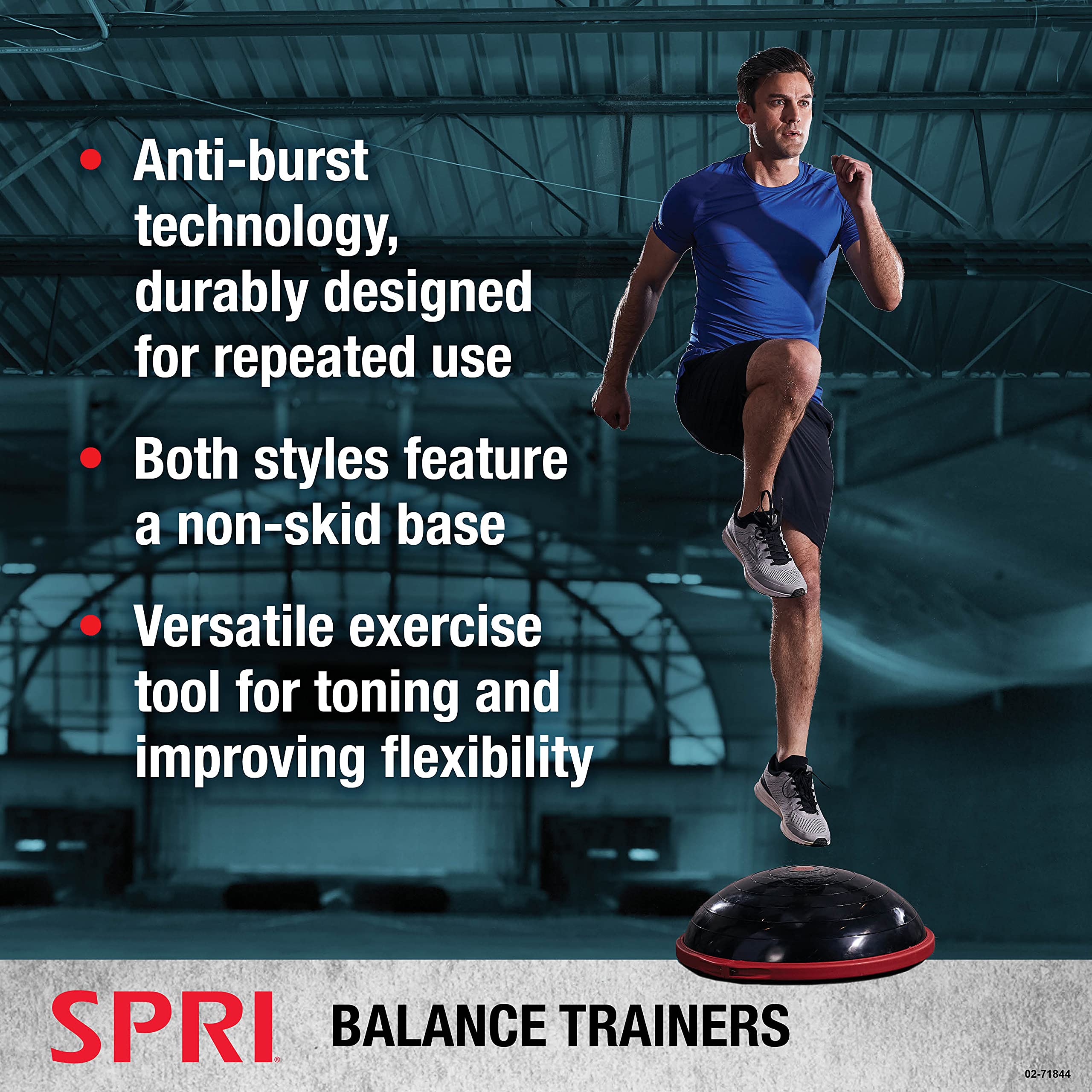 SPRI close-up of textured dome surface enhancing grip and challenging balance