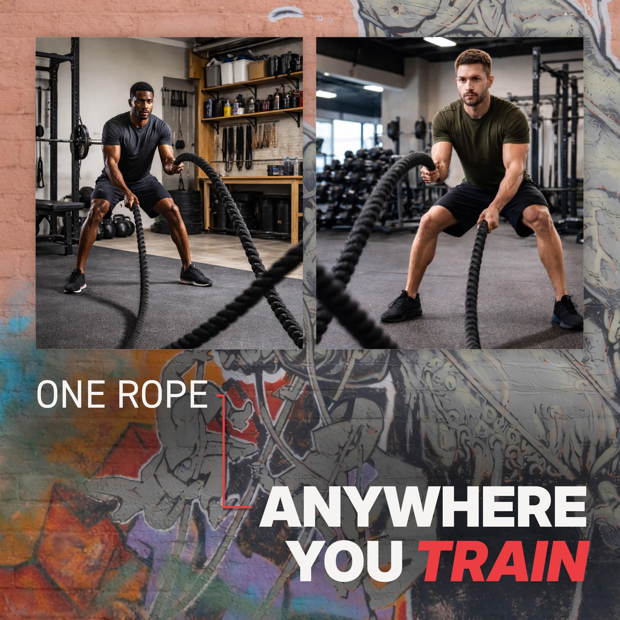 SPRI battle rope floor anchor detail showing secure setup for safe, stable sessions