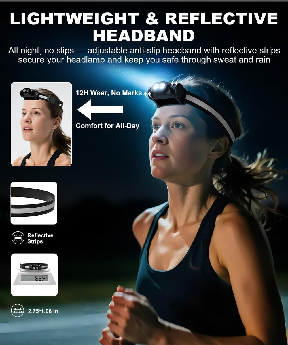 Spriak spotlight beam showing long-distance visibility for trail or search use