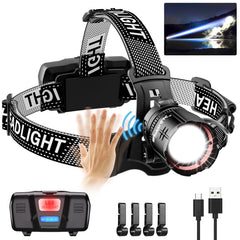 Spriak headlamp front view showing focused beam and compact housing for clear visibility