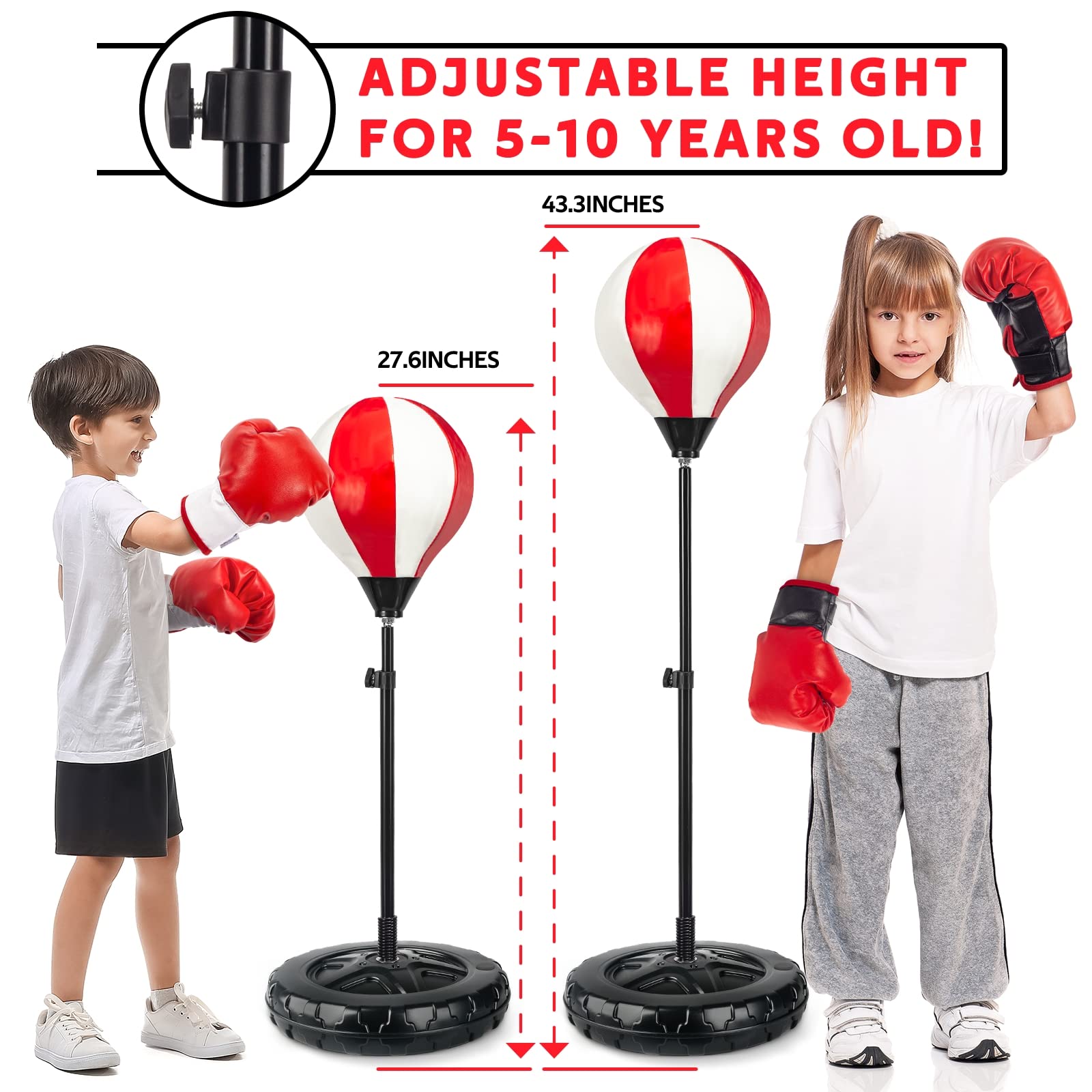 SpringFlower adjustable stand detail illustrating easy height customization benefit