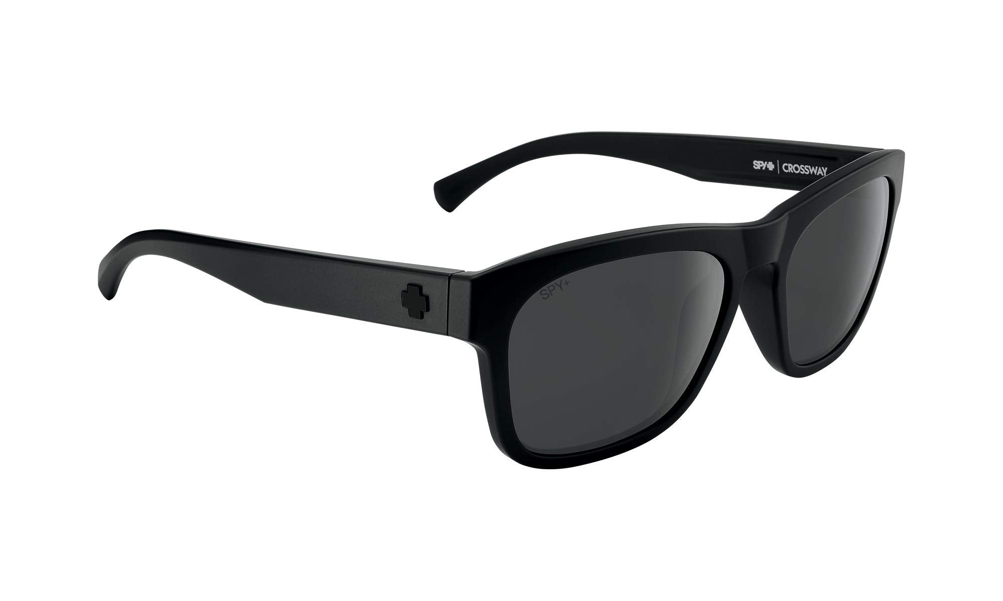 Spy Crossway lens closeup gray polar showing glare reduction benefit