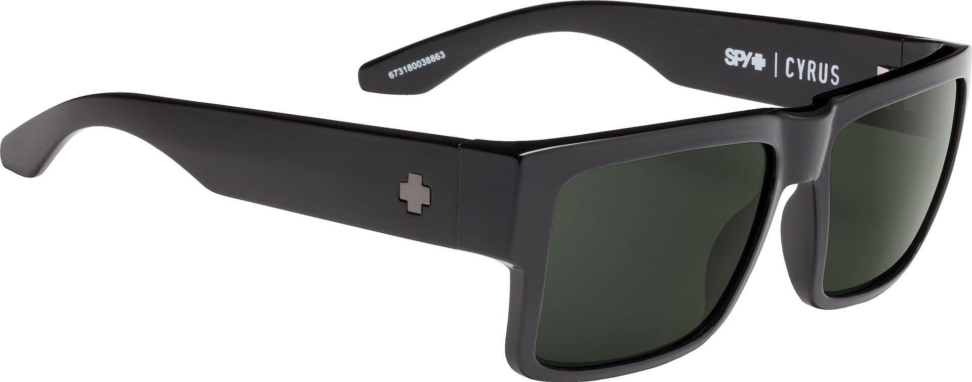 Spy Optic Cyrus side profile showing frame shape and lightweight fit benefit
