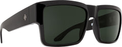 Spy Optic Cyrus front view black frame showcasing sharp square style and comfort