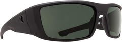spy Dirk front profile soft matte black shows clean wrap fit and durable look