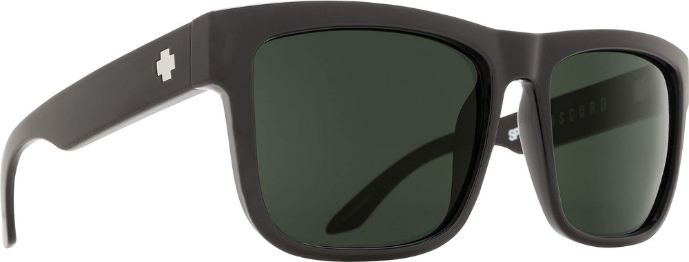 SPY Optic Discord front view showing bold square frame and balanced fit