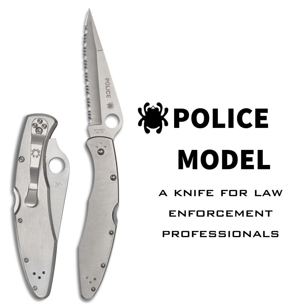 Spyderco VG-10 blade close-up, sharp hollow grind for smooth slicing