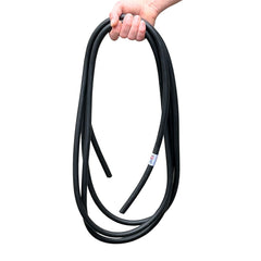Squid Bands beside a water bottle showing 16ft length and travel convenience