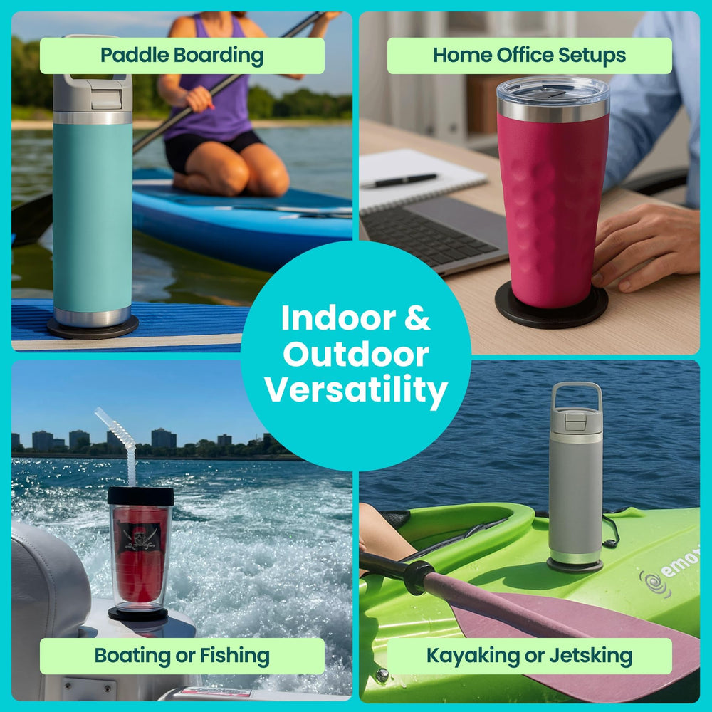 SquidCup next to hand for scale showing compact, portable size