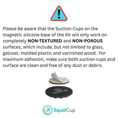 SquidCup silicone base close-up demonstrating strong micro-suction grip