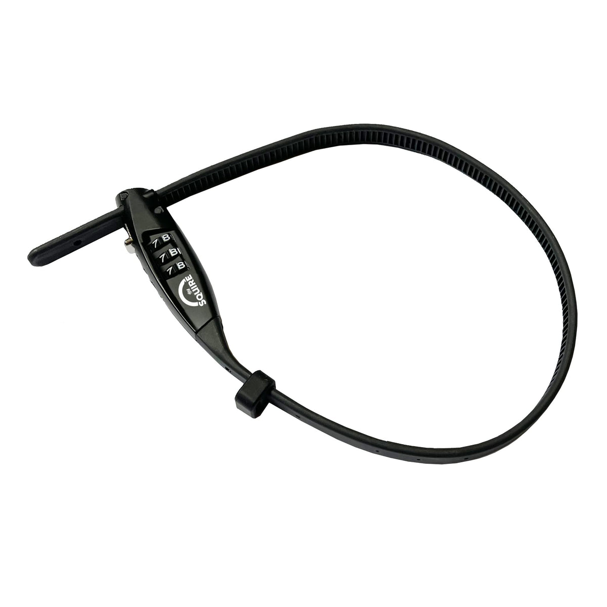 Squire Straplok Combi 10 front view showing compact lock and holder, easy everyday carry