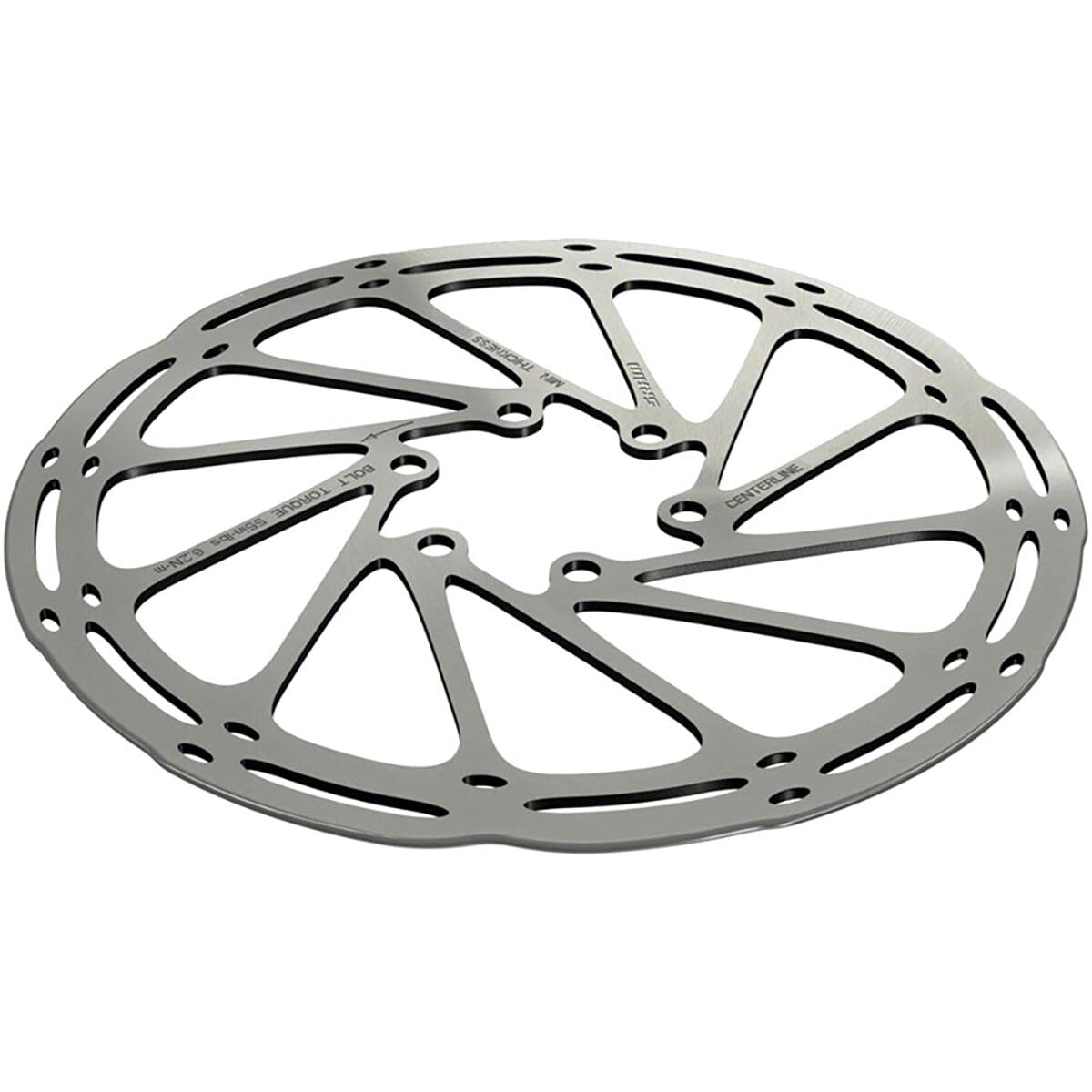 SRAM CenterLine rounded edge close-up illustrating easier wheel installs and safety