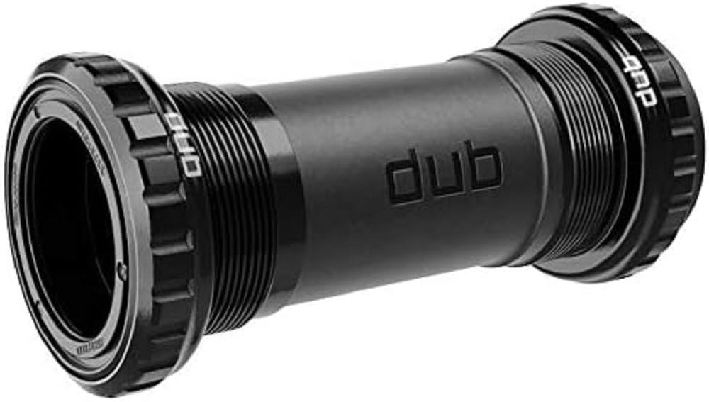 SRAM DUB BSA front view showing threaded cups and black finish for durable fit