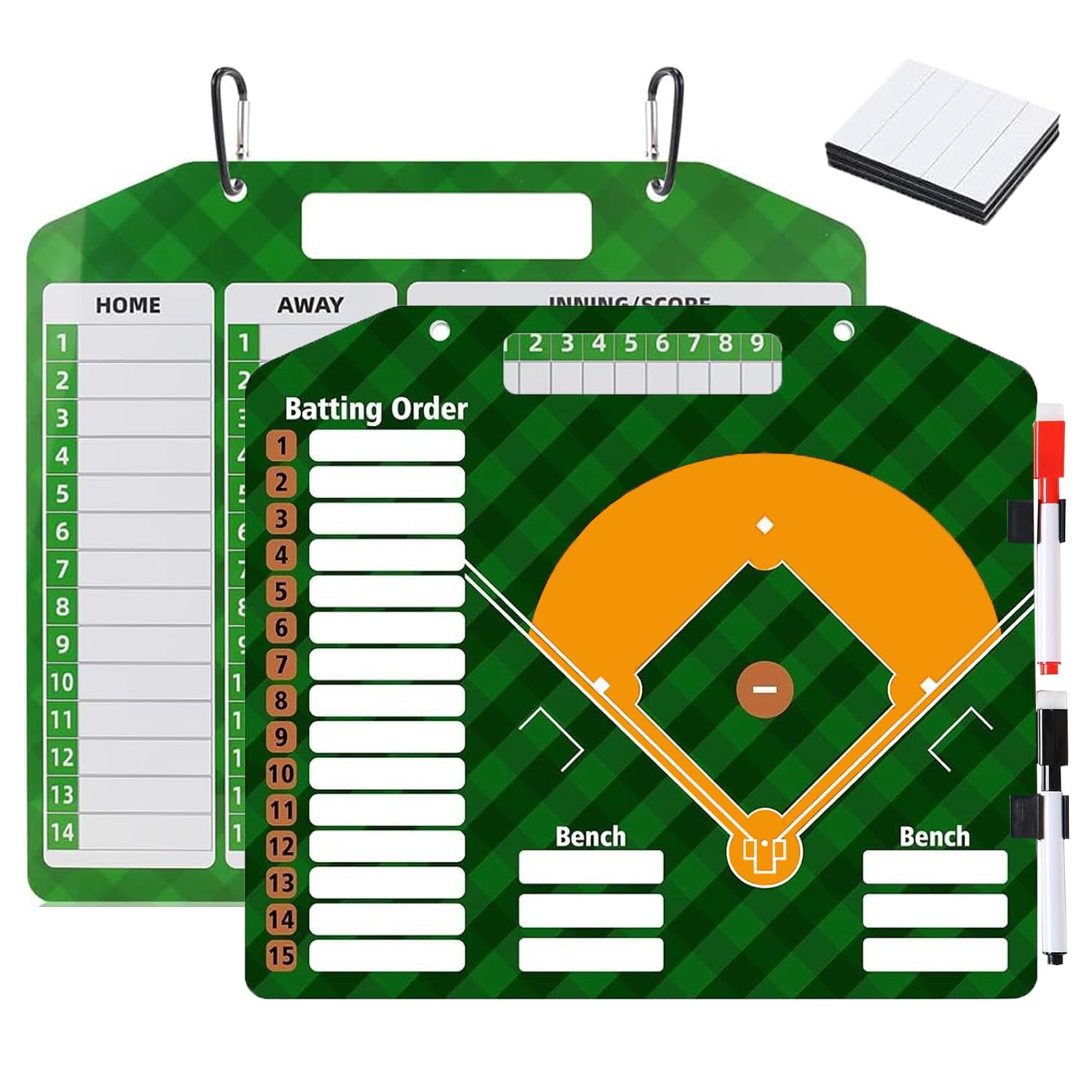 SRG front packaging view showing lineup board and included accessories for fast setup