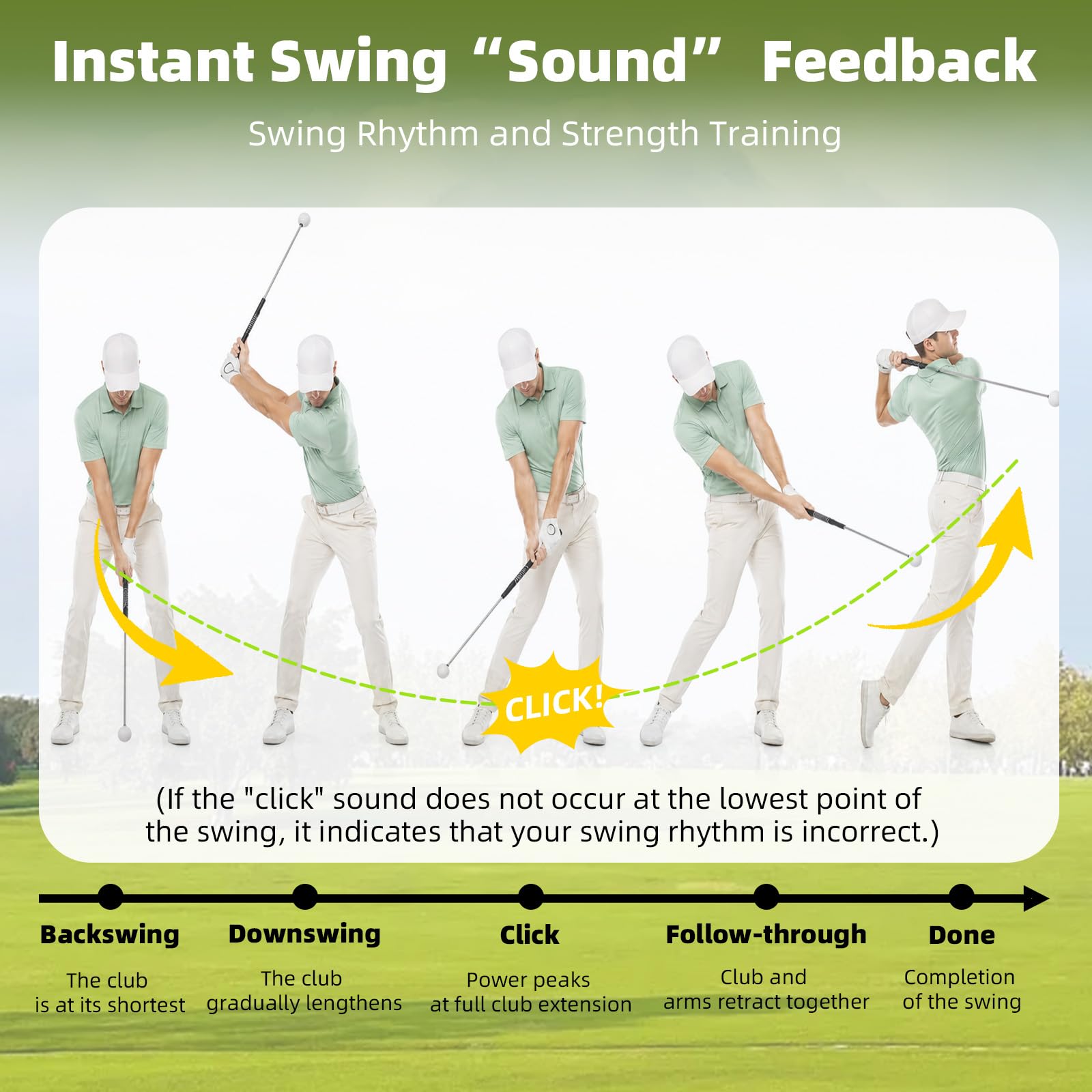StadGree retractable arm fully extended, demonstrates swing length and stability