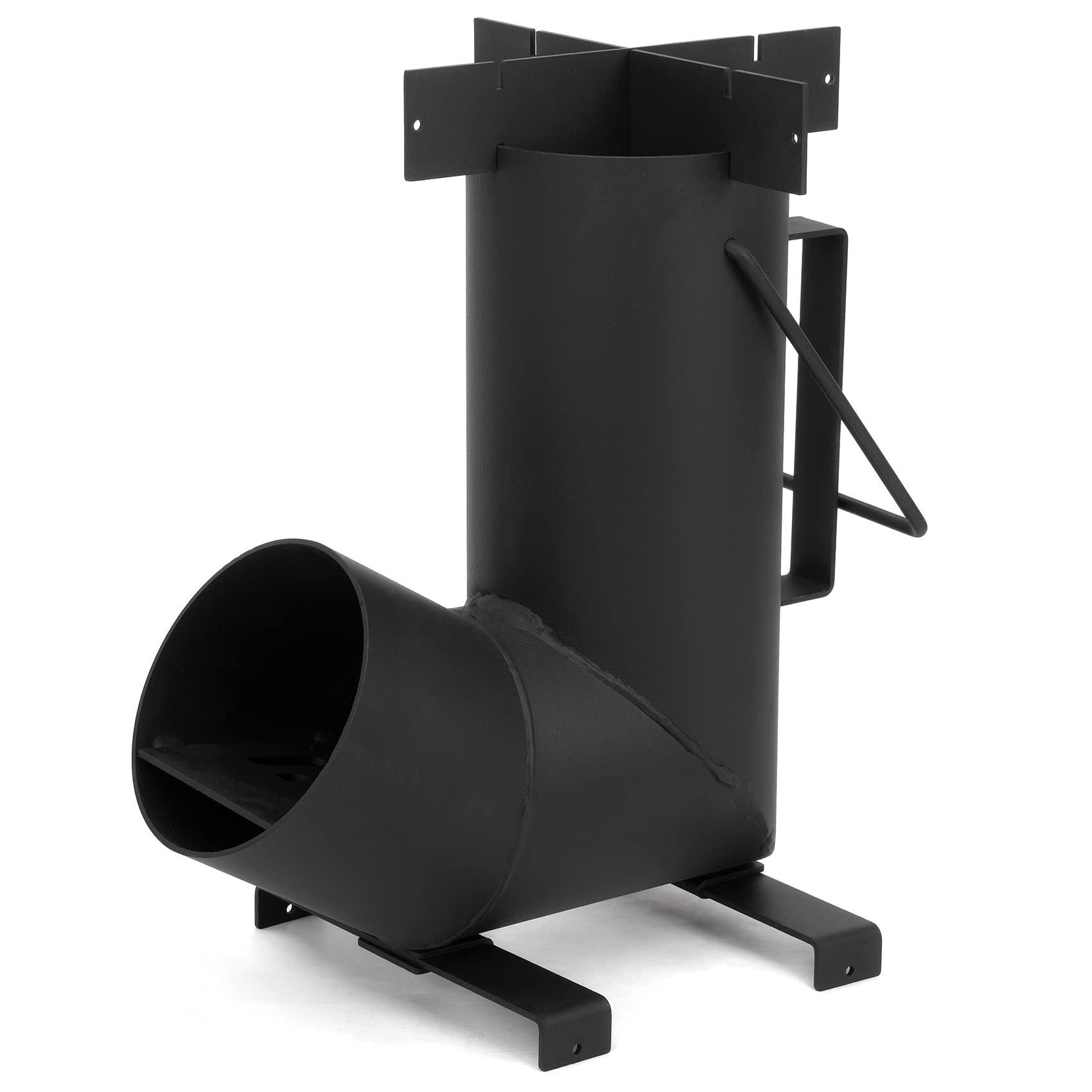 Stanbroil front view assembled showing sturdy steel body and compact footprint, built to last