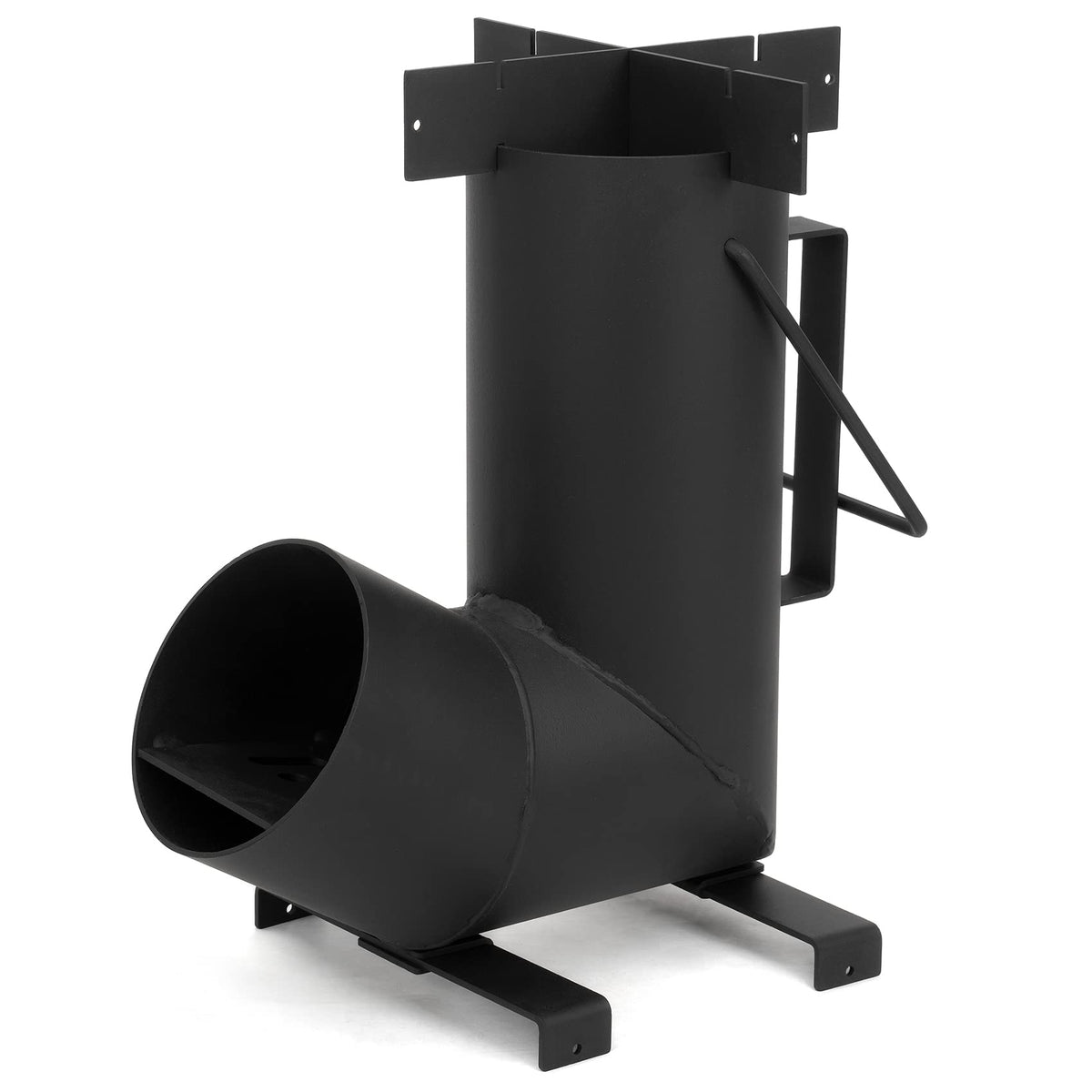 Stanbroil front view assembled showing sturdy steel body and compact footprint, built to last