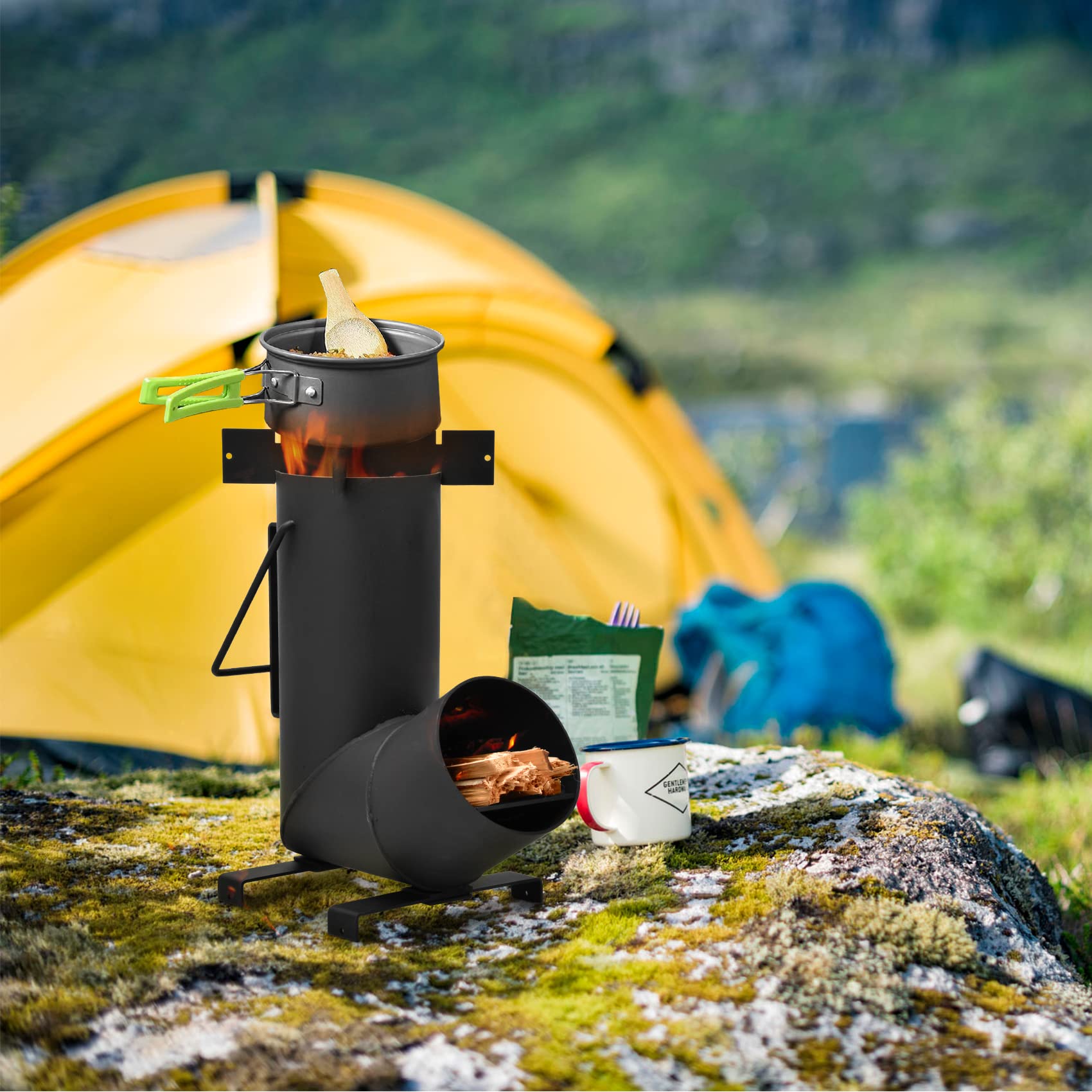 Stanbroil on a campsite cooking dinner to show reliable outdoor cooking performance