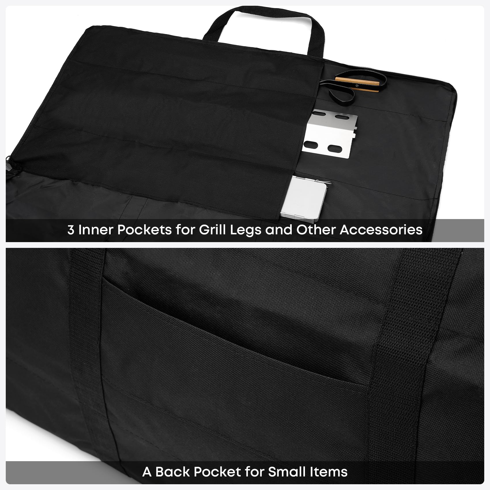 Stanbroil rear accessory pouch keeping small tools and hoses within reach