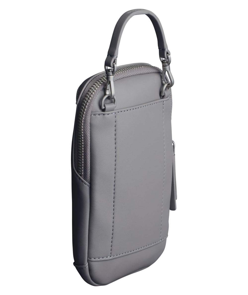 STANLEY Essentials Case Max lifestyle commute Ash on shoulder during city walk for convenient organization