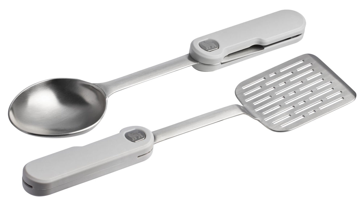 STANLEY folding spatula front view showing sturdy blade and comfortable grip benefit