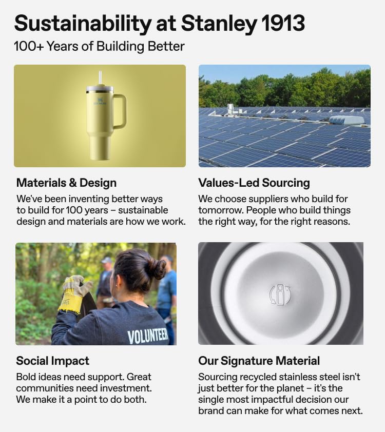 STANLEY set staged at campfire serving soup to demonstrate field usability