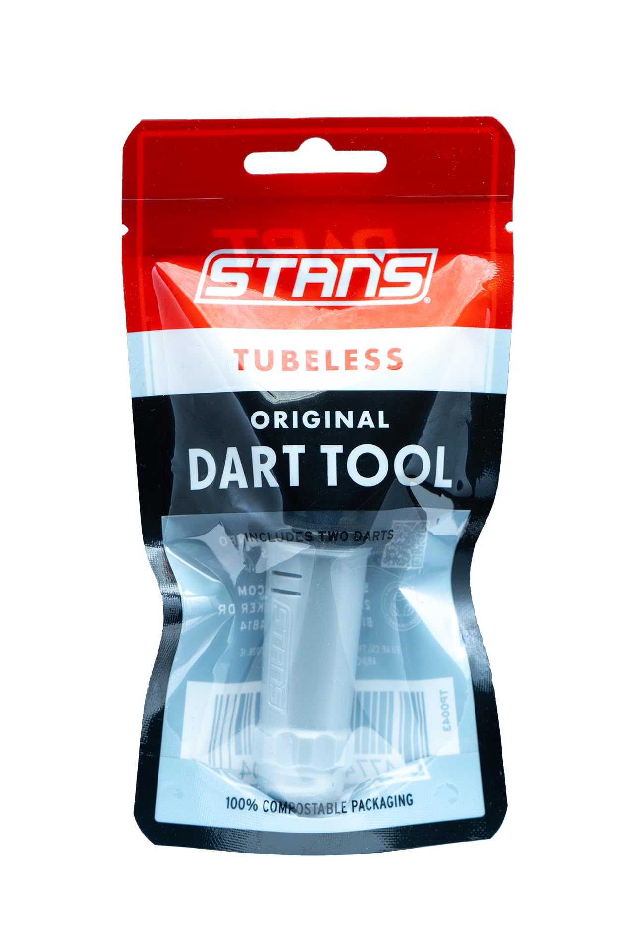 Stan's NoTubes rider repairing tire during ride showing dependable field use