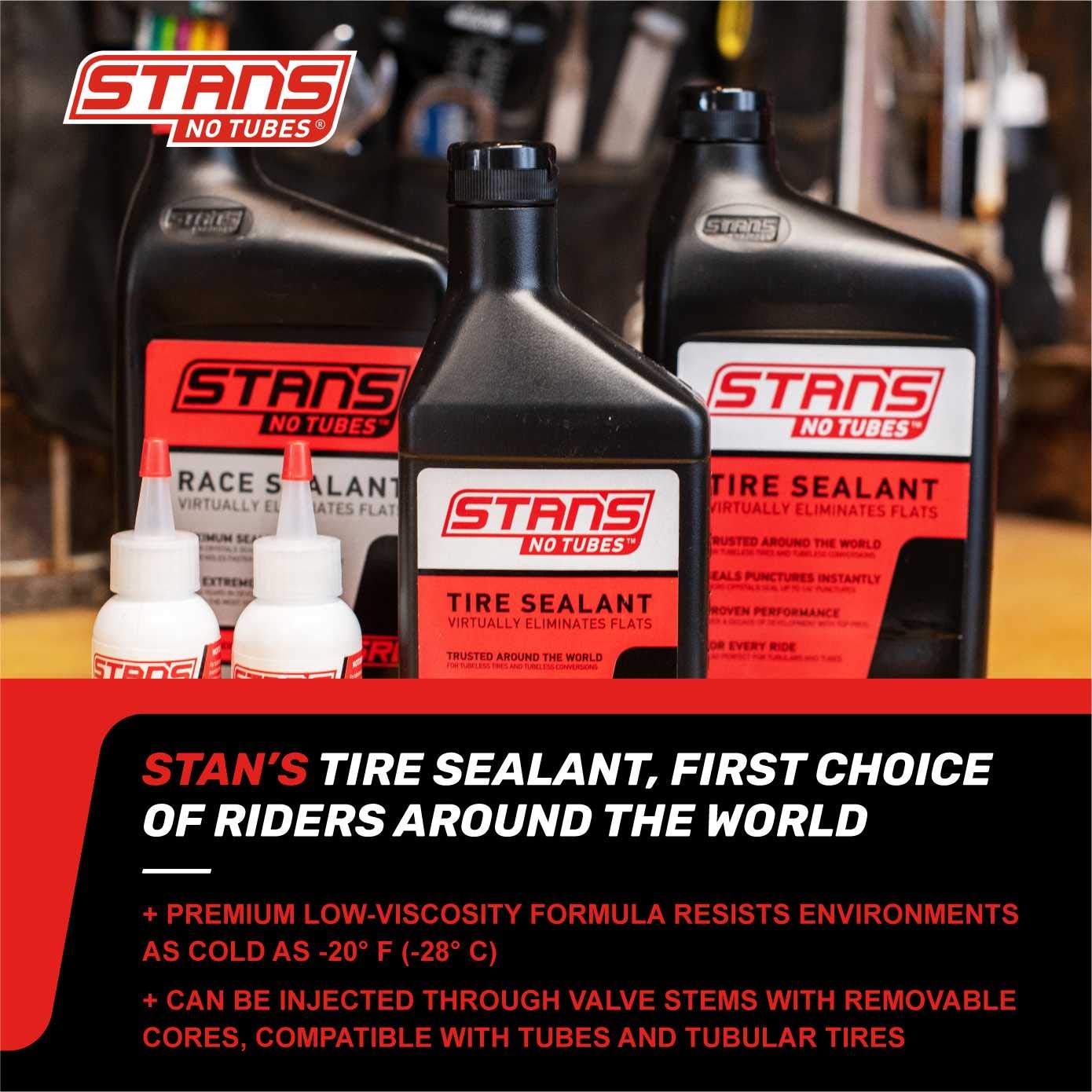 Stan's NoTubes box of 12 packaging ideal for shops and group riders