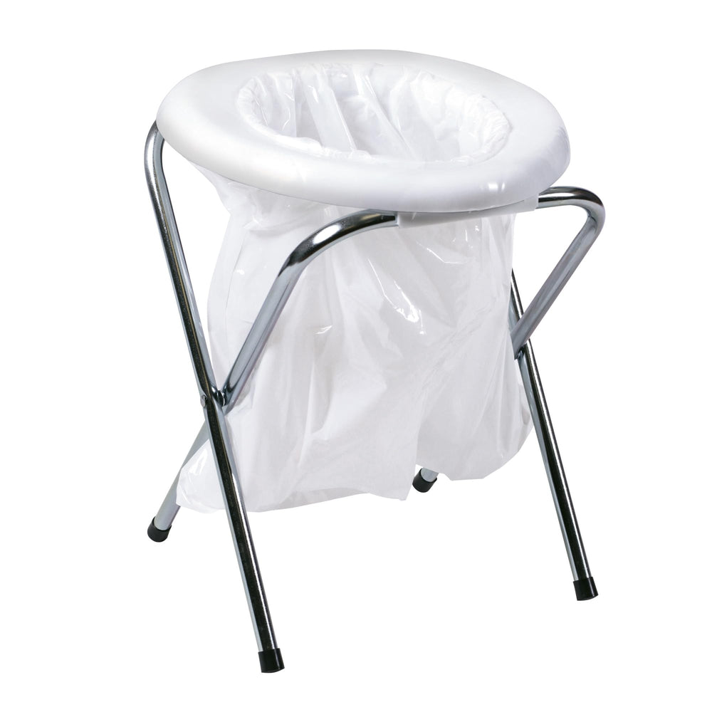 Stansport assembled front view showing molded seat and sturdy legs for stability