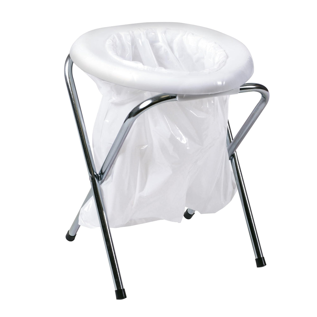 Stansport assembled front view showing molded seat and sturdy legs for stability