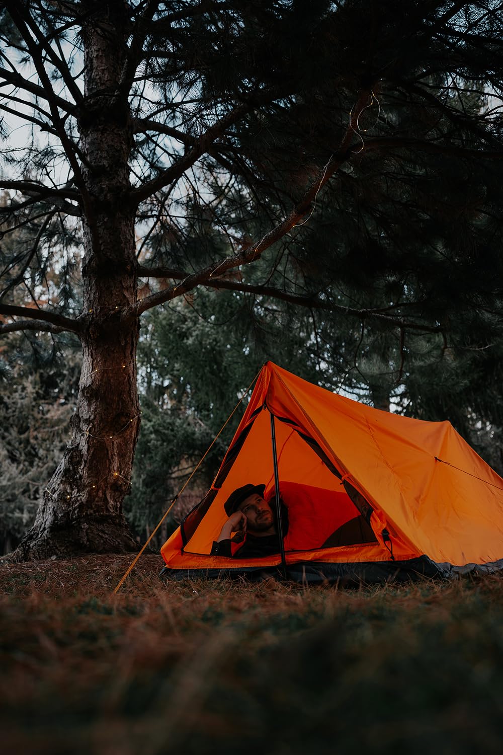 Stansport tent pitched at campsite demonstrating real-world use and shelter