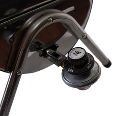 Stansport regulator and control knob view for precise heat adjustment and safety