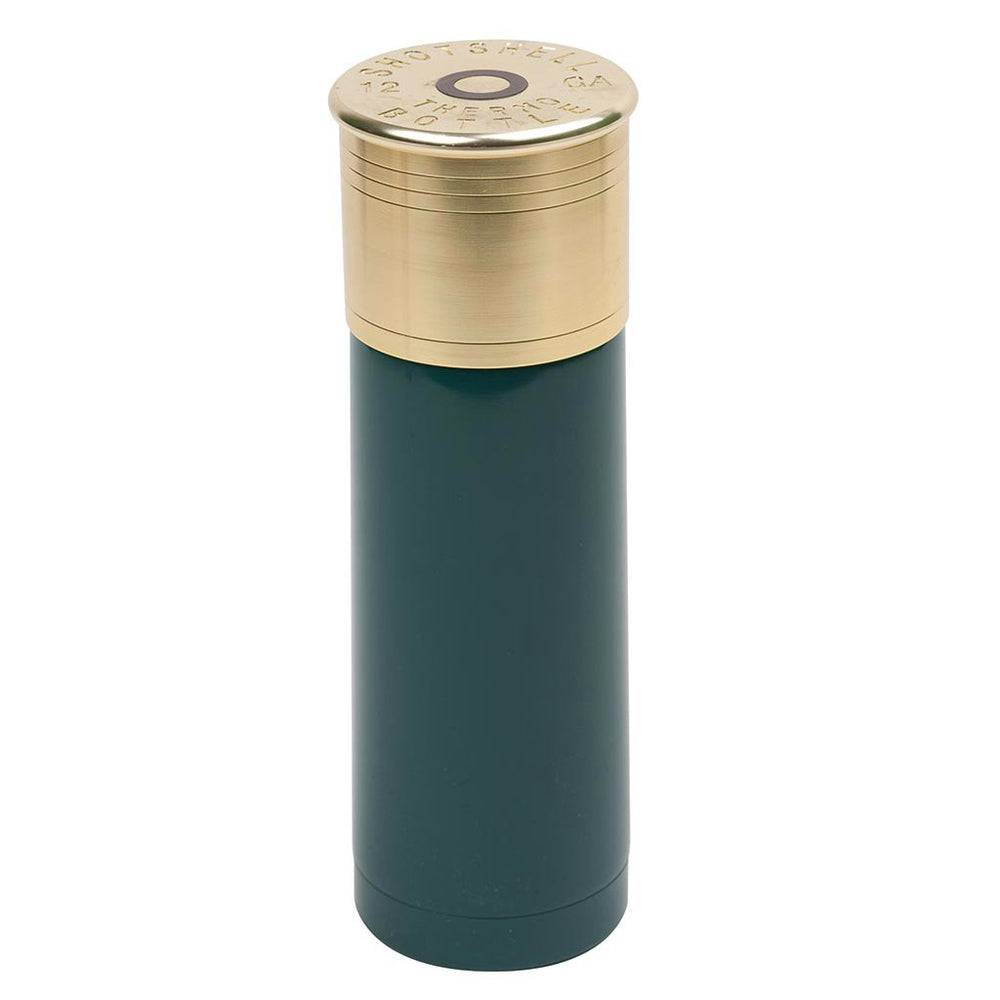 Stansport bottle front view showing green shotshell design and rugged appeal