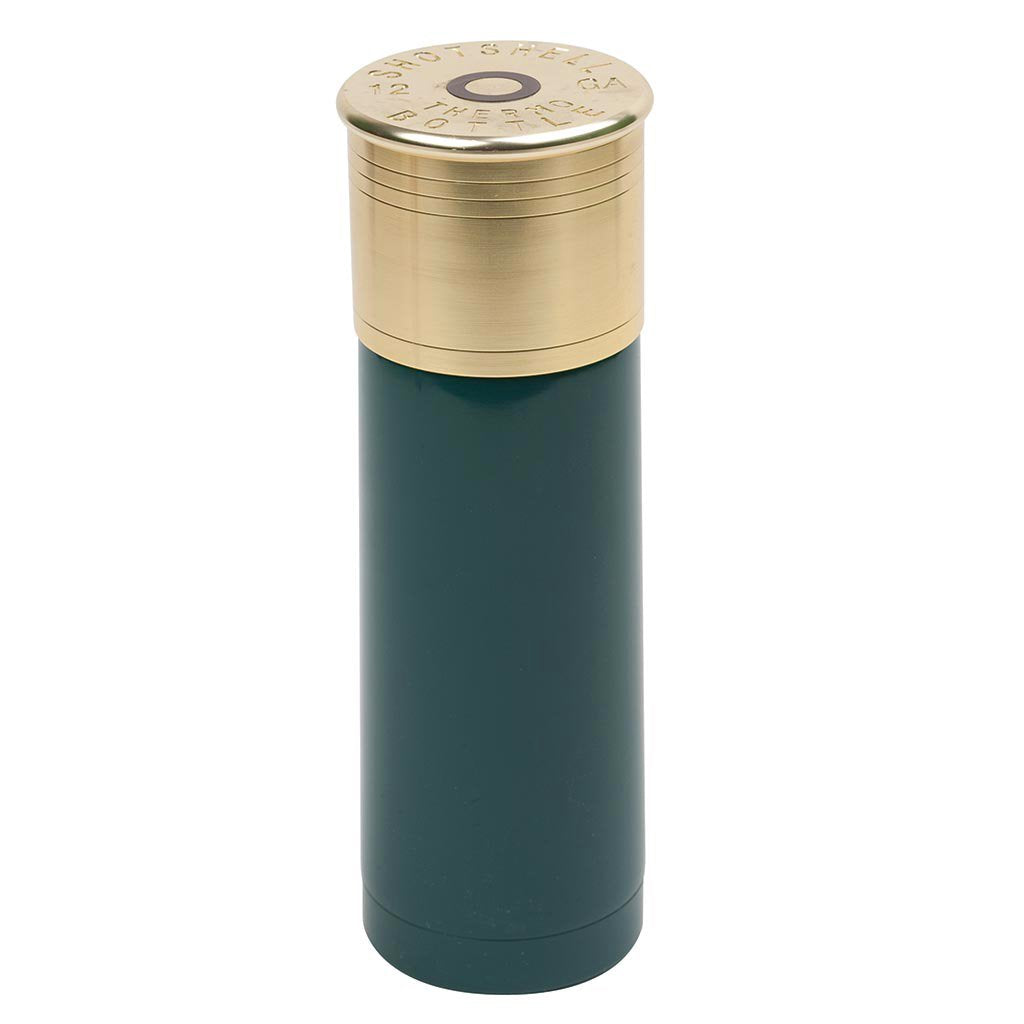 Stansport bottle front view showing green shotshell design and rugged appeal
