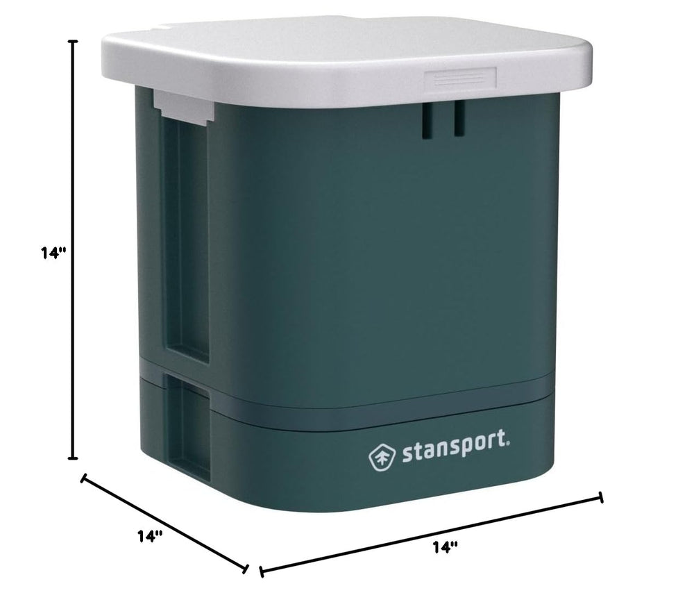Stansport side profile demonstrating low center of gravity and stability