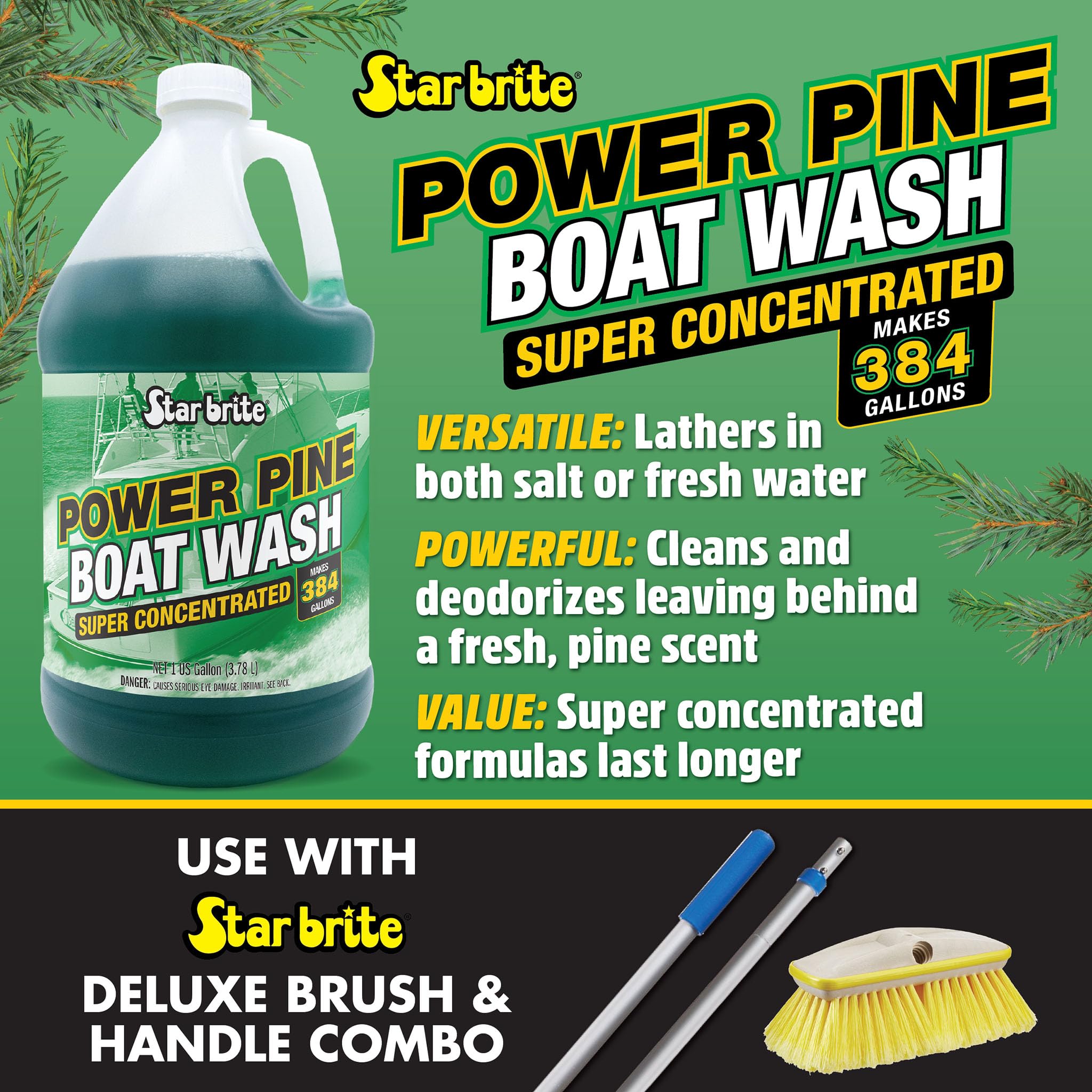 STAR BRITE before and after on fiberglass showing restored shine