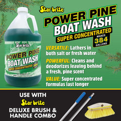 STAR BRITE before and after on fiberglass showing restored shine