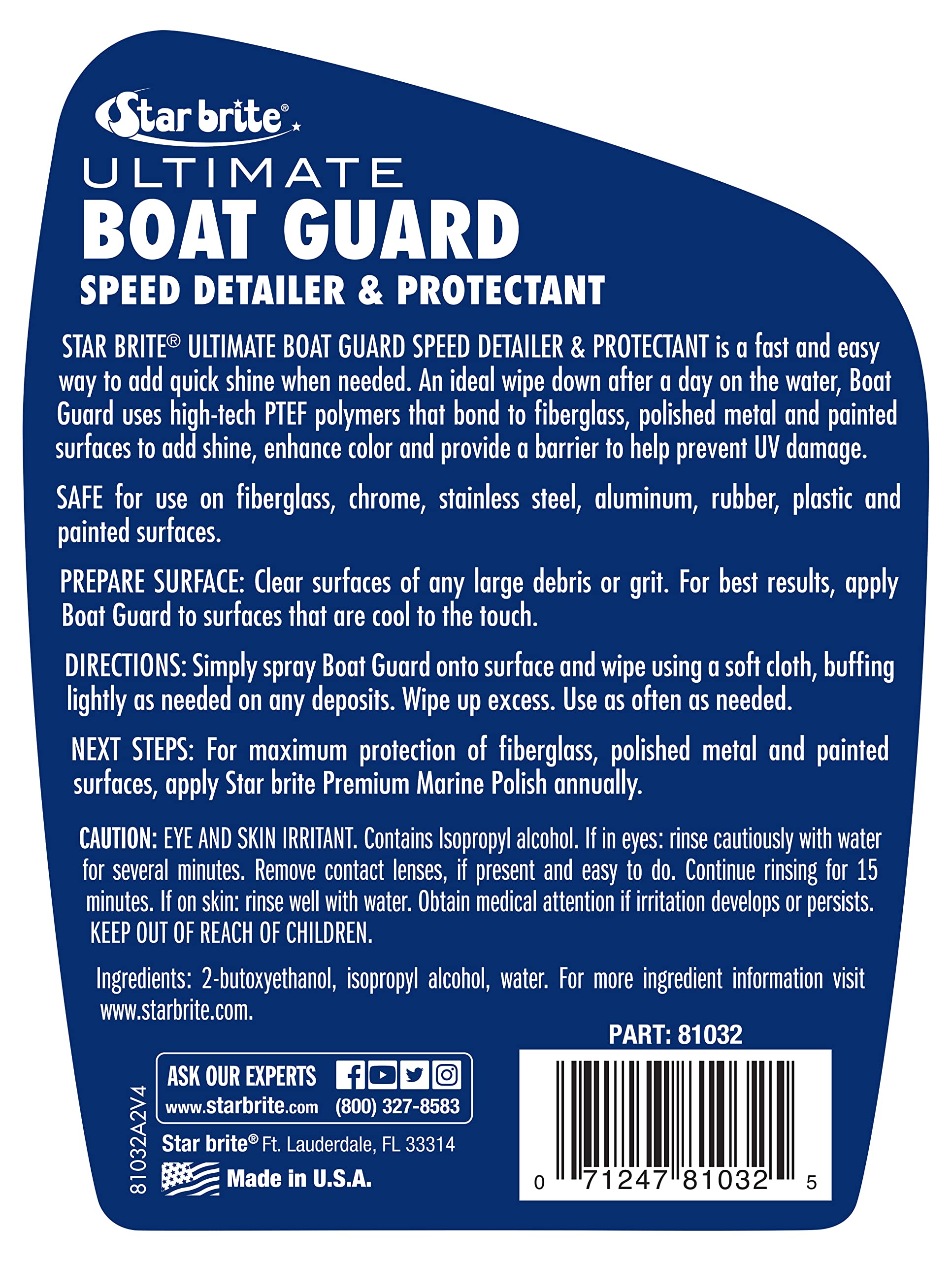 STAR BRITE close-up spray pattern displaying even coverage benefit