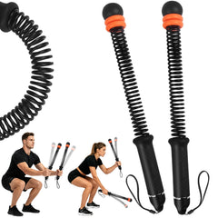 STARIFC front view showing compact cordless battle ropes and storage bag, easy portability