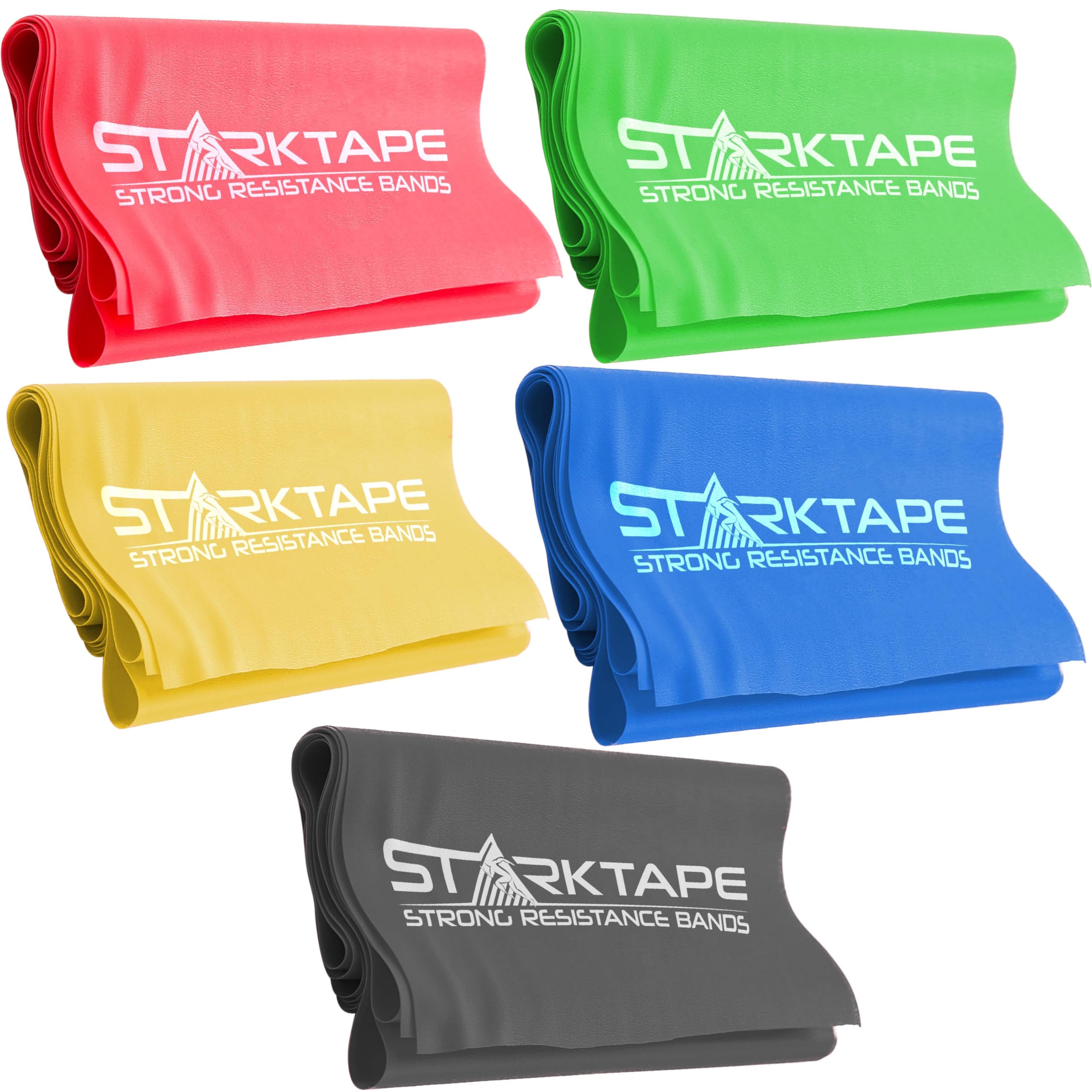 Starktape front packaging showing five color bands and pouch, clear kit view