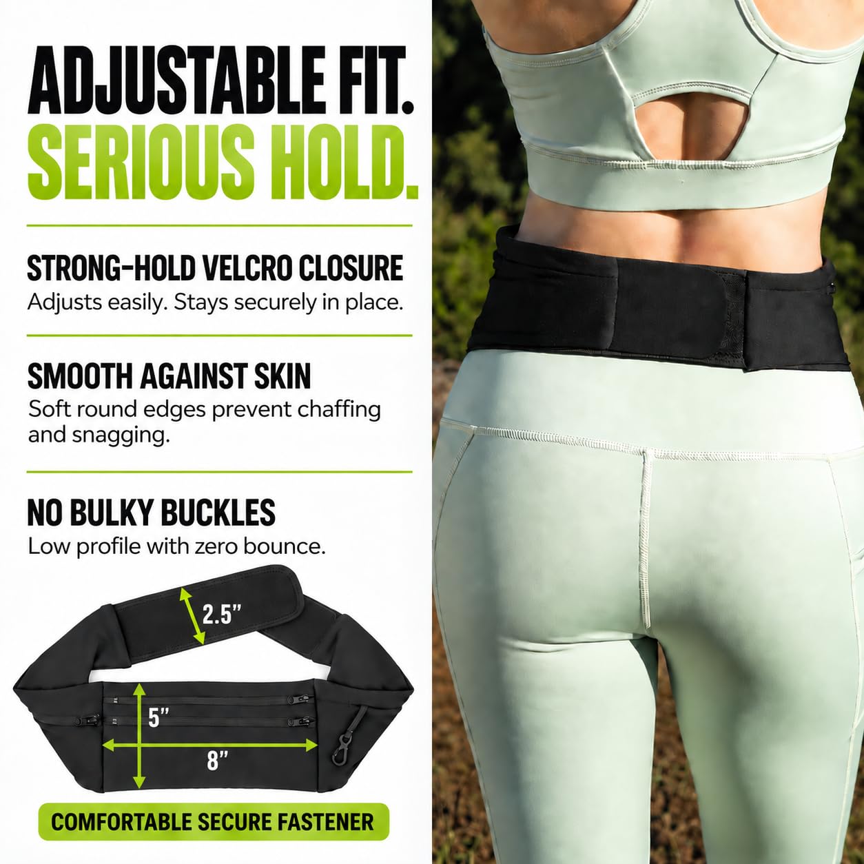 StashBandz waterproof-lined pocket interior protecting passport and phone from sweat