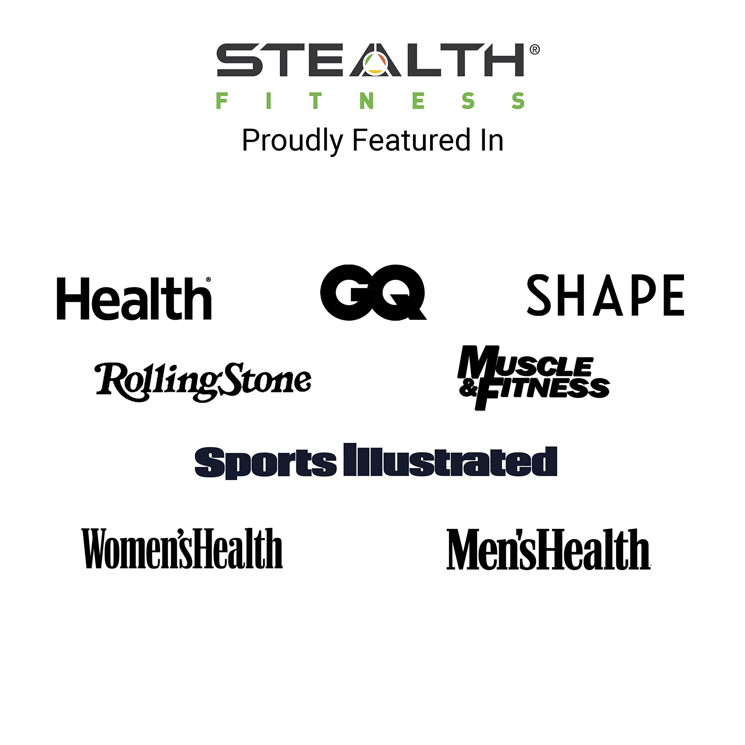 Mobile phone screen with Stealth Fitness app gameplay and leaderboard for motivating progress tracking
