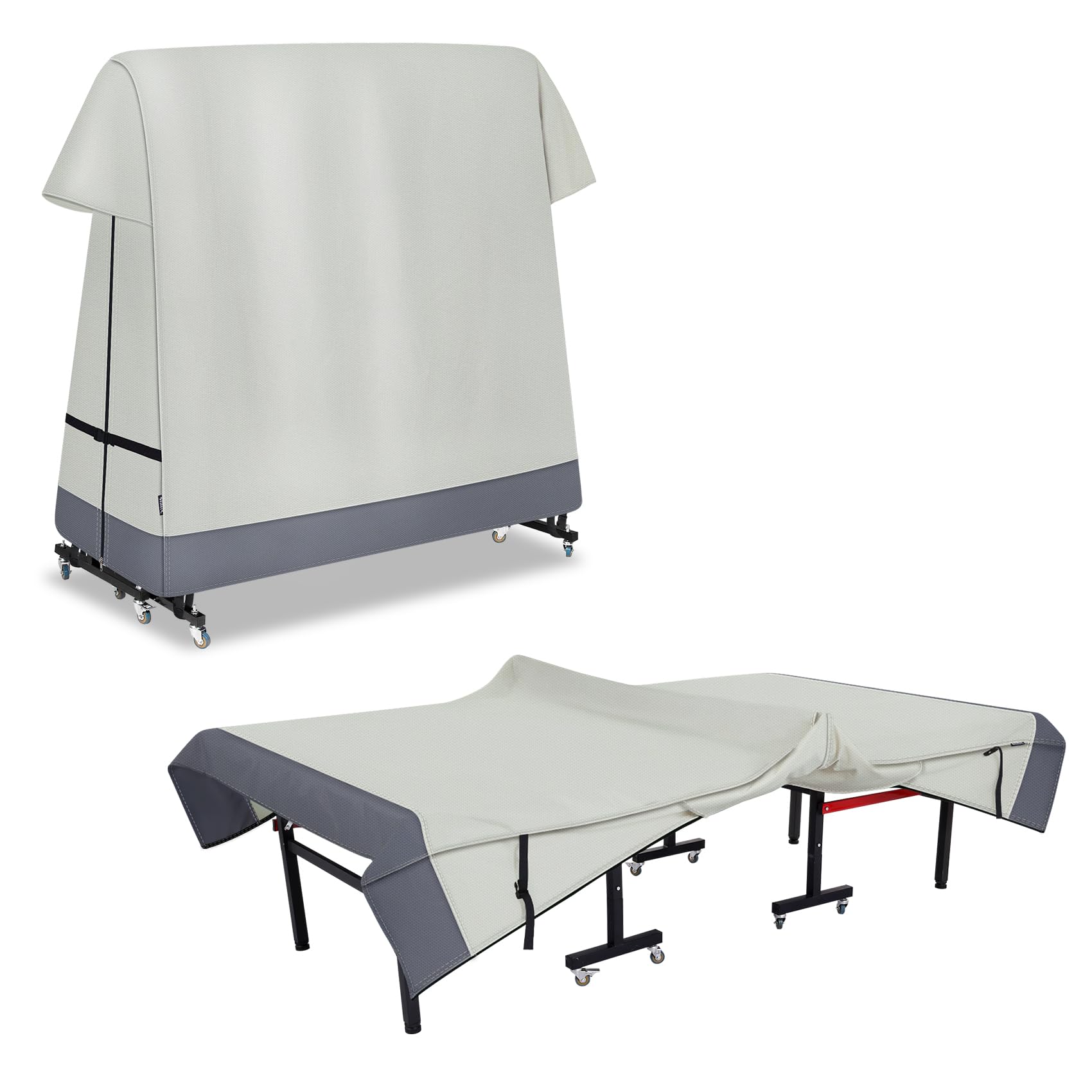 STEECA front view of full-size table cover showing protective fit and weather resistance
